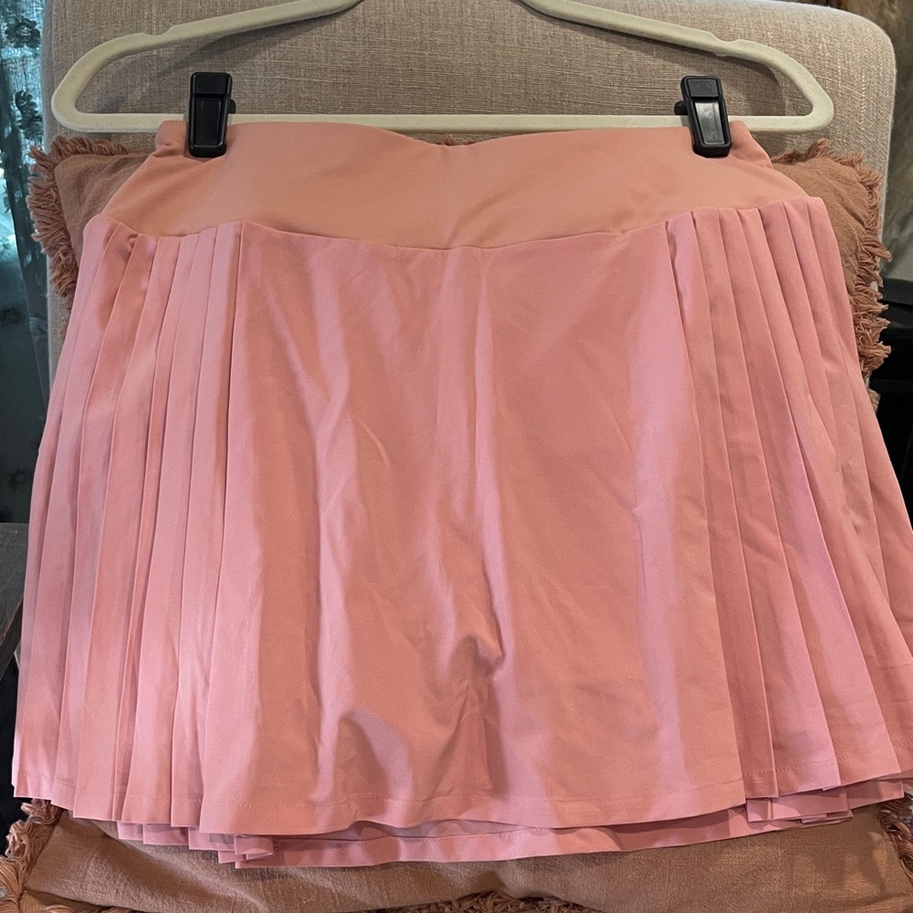 Pink Pleated Women's Skirt